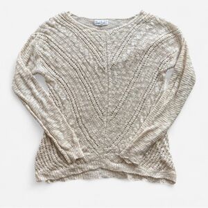 Cloudchaser Juniors Knit Pullover Sweater Beige Size Medium
